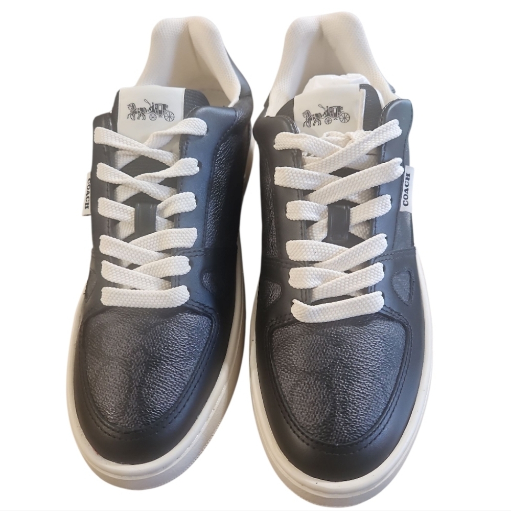 Coach Clip Court Low Top Sneaker in Black Signature Canvas NWT sz 8.5 & 9.5 - Picture 5 of 12